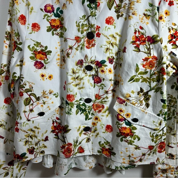 Disney Alice Through the Looking Glass Floral Pattern Button Jacket Size XL - Picture 3 of 15